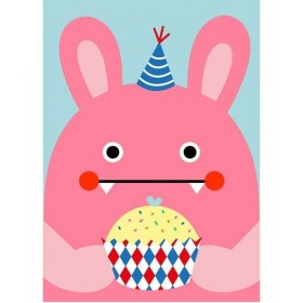 PopLineAfficheOriginaleEnfantNoodollRiceRabbitCupcake