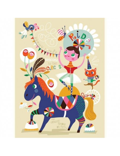 Helen Dardik Pretty Little Rider Print - 50x70 cm