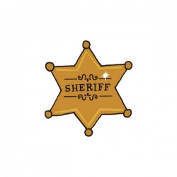 Tattly 's Sheriff Badge (set of 2)