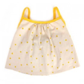 Nobodinoz - Miami Baby Girl Blouse - yellow triangle