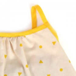 NOBODINOZ | blouse bébé été fille: triangles jaunes