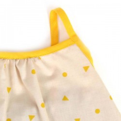Nobodinoz - Miami Baby Girl Blouse - yellow triangle