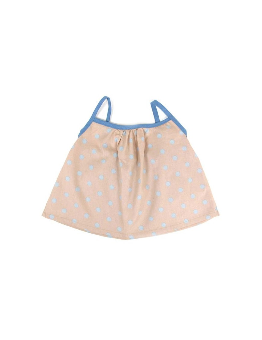 Nobodinoz - Miami Baby Girl Blouse - blue dots