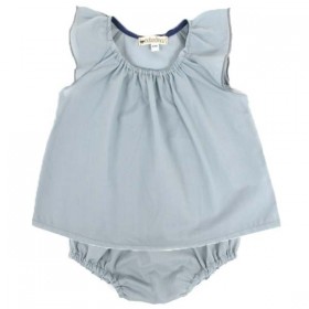 NOBODINOZ | blouse bébé été fille: bleue