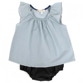 NOBODINOZ | blouse bébé été fille: bleue