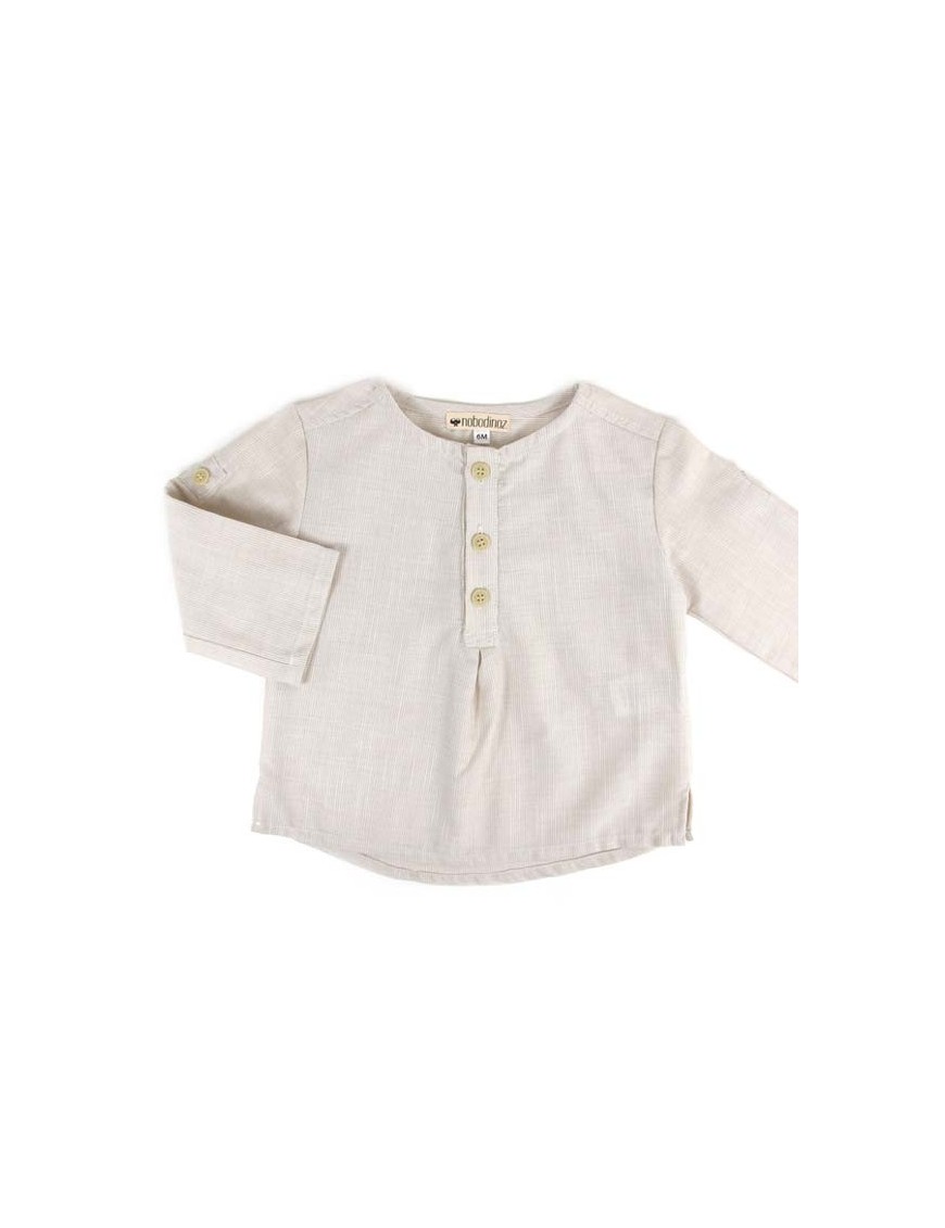 NOBODINOZ | chemise bébé été garçon: rayée