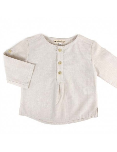 NOBODINOZ | chemise bébé été garçon: rayée