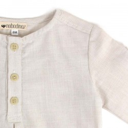 NOBODINOZ | summer baby boy shirt: light blue | NOBODINOZ