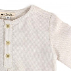 NOBODINOZ | summer baby boy shirt: light blue | NOBODINOZ