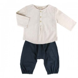 NOBODINOZ | chemise bébé été garçon: rayée