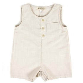 Nobodinoz | summer baby short jumpsuit: gingham check