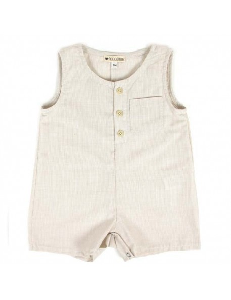 Nobodinoz | summer baby short jumpsuit: gingham check