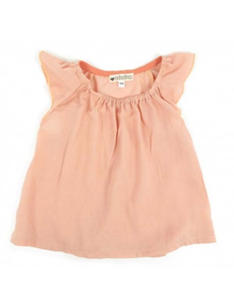 4A- Nobodinoz Blouse Fille Havana - rose saumon