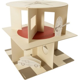 modern cardboard dollhouse