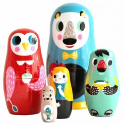 Helen Dardik nesting dolls: animals | Petit Monkey