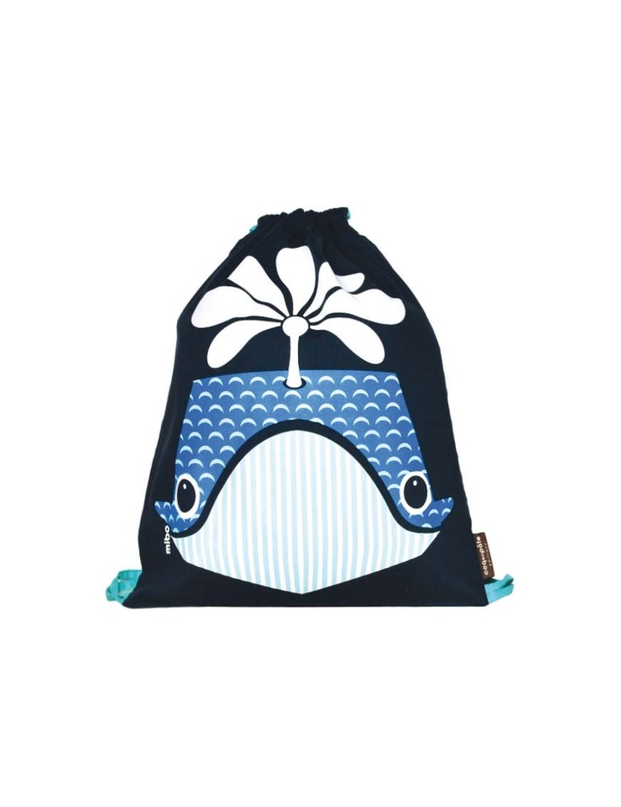 Coq En Pâte - Kids Rucksack with Whale Print