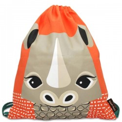 Coq En Pâte - Kids Rucksack with Rhino Print