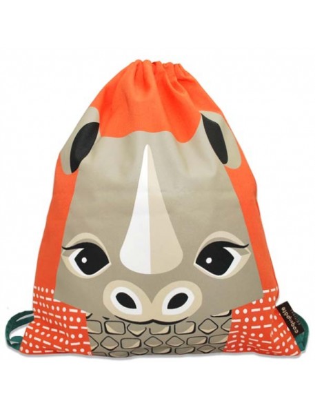 Coq En Pâte - Kids Rucksack with Rhino Print