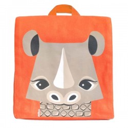 Coq En Pâte - Green Kids Backpack with Rhino Print