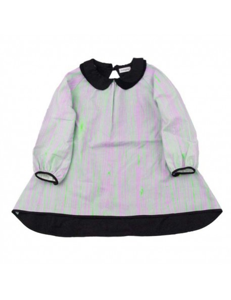 FRANKY GROW Wood Dress - purple&neon green