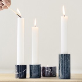 ferm living candleholder red marble