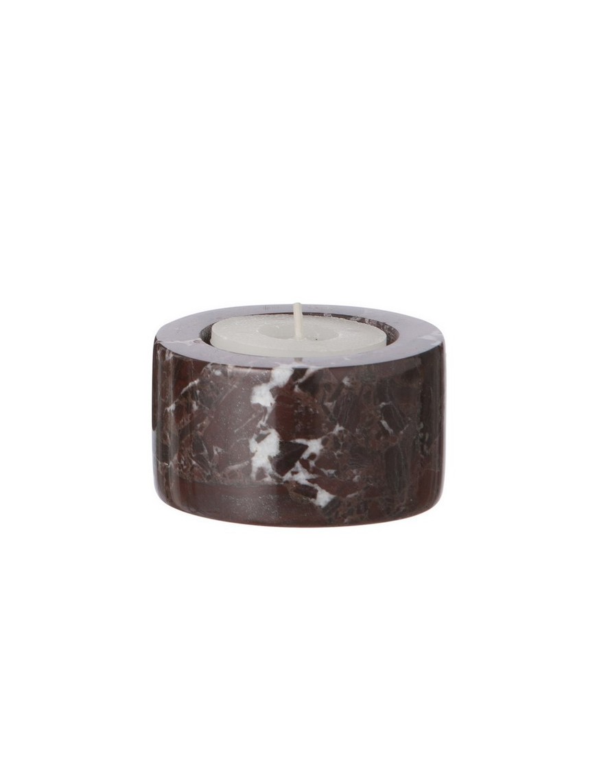 ferm living candleholder red marble