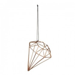 Bloomingville Suspension Diamant Cuivre - Ø6,5xH9 cm