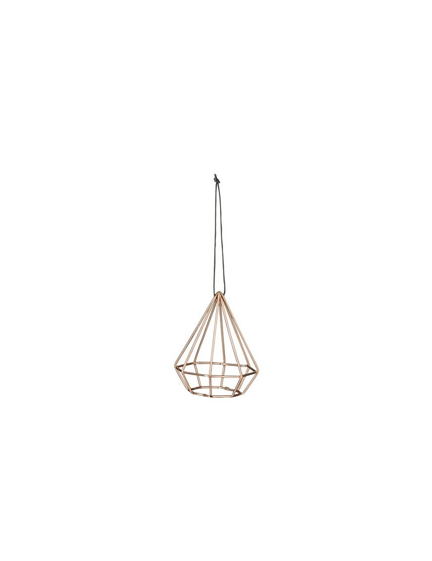 Bloomingville Suspension Diamant Cuivre - Ø5,5xH7,5 cm