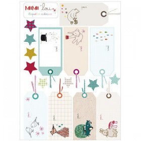 Mimi'Lou - Planche d'Etiquettes Cadeaux