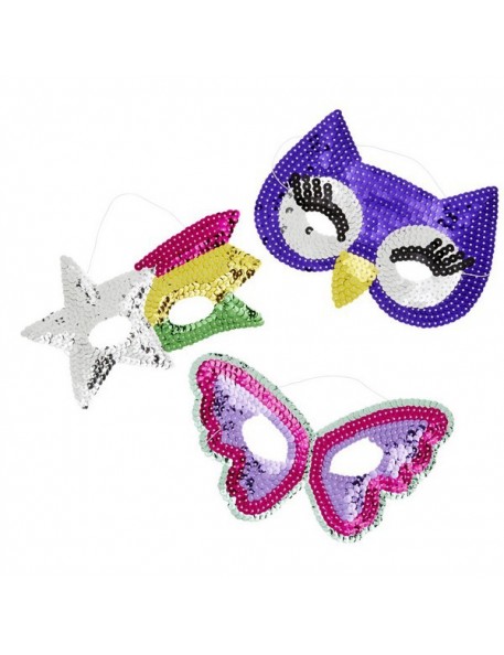 masque enfant en sequins rice