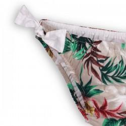 girl swimwear with misty palm leaf print by troizenfants