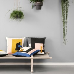 ferm living cushion fragment - light blue