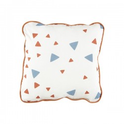 Joe Mini Cushion with Pink & Honey Sparks Print by NOBODINOZ