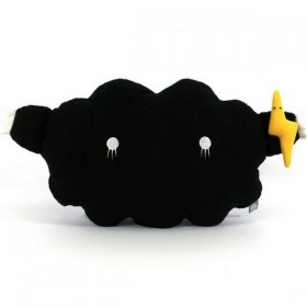 Giant Black Cloud Cushion by NOODOLL
