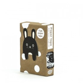Black and white masking paper tape by Noodoll