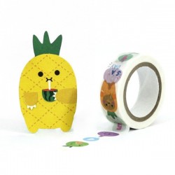 Masking Tape 5 Fruits + Marque Page Ananas Noodoll