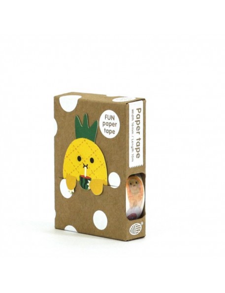 Masking Tape 5 Fruits + Marque Page Ananas Noodoll