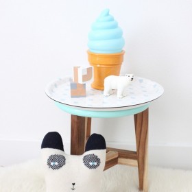 lampe glace bleue