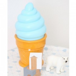 nightlight ice cream lamp blue