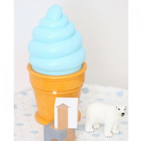 nightlight ice cream lamp blue