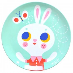 Helen Dardik: Assiette enfant "Lapin"