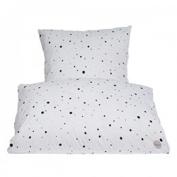 housse de couette junior pois noirs OYOY