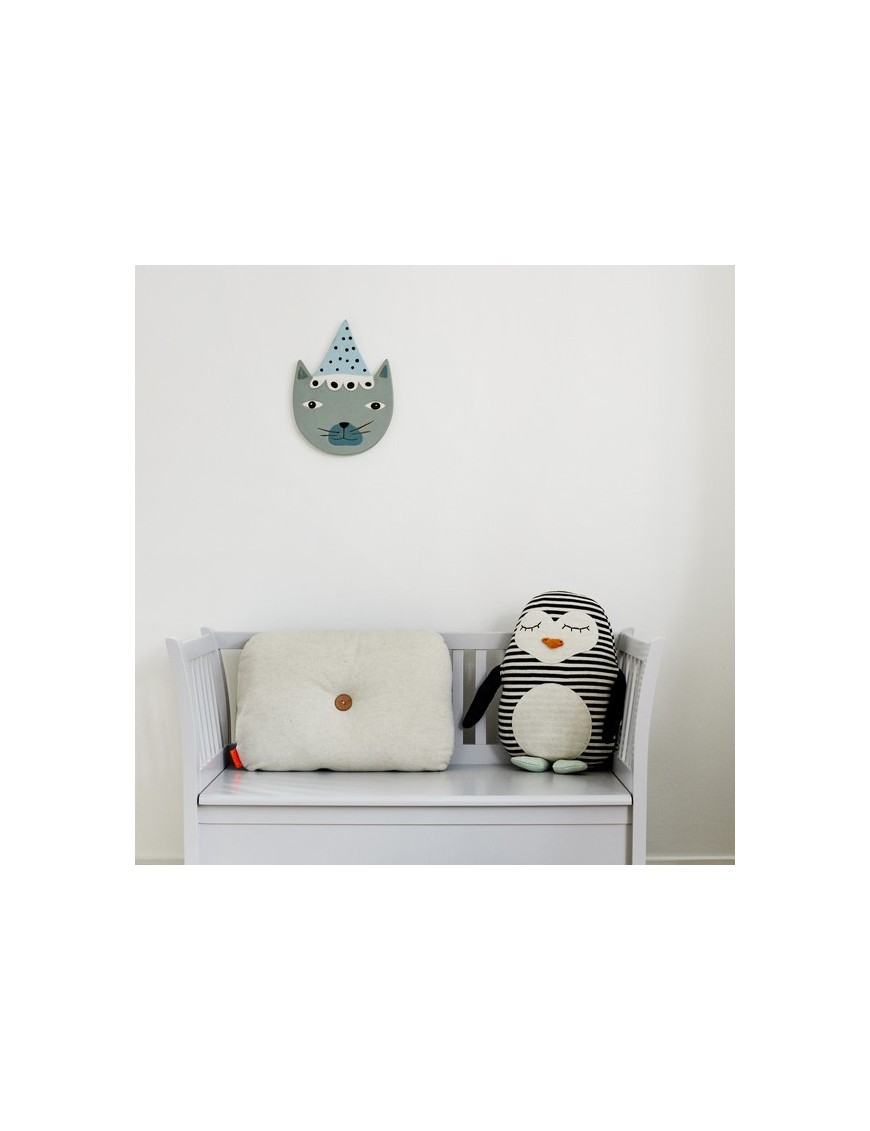 OyOy Buster Cat Ceramic Wall Decoration