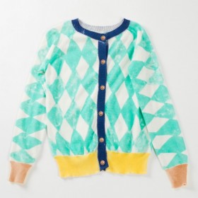 2/3A Bobo choses cardigan "diamonds"