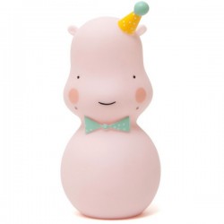 eef lillemor hippo night light pink