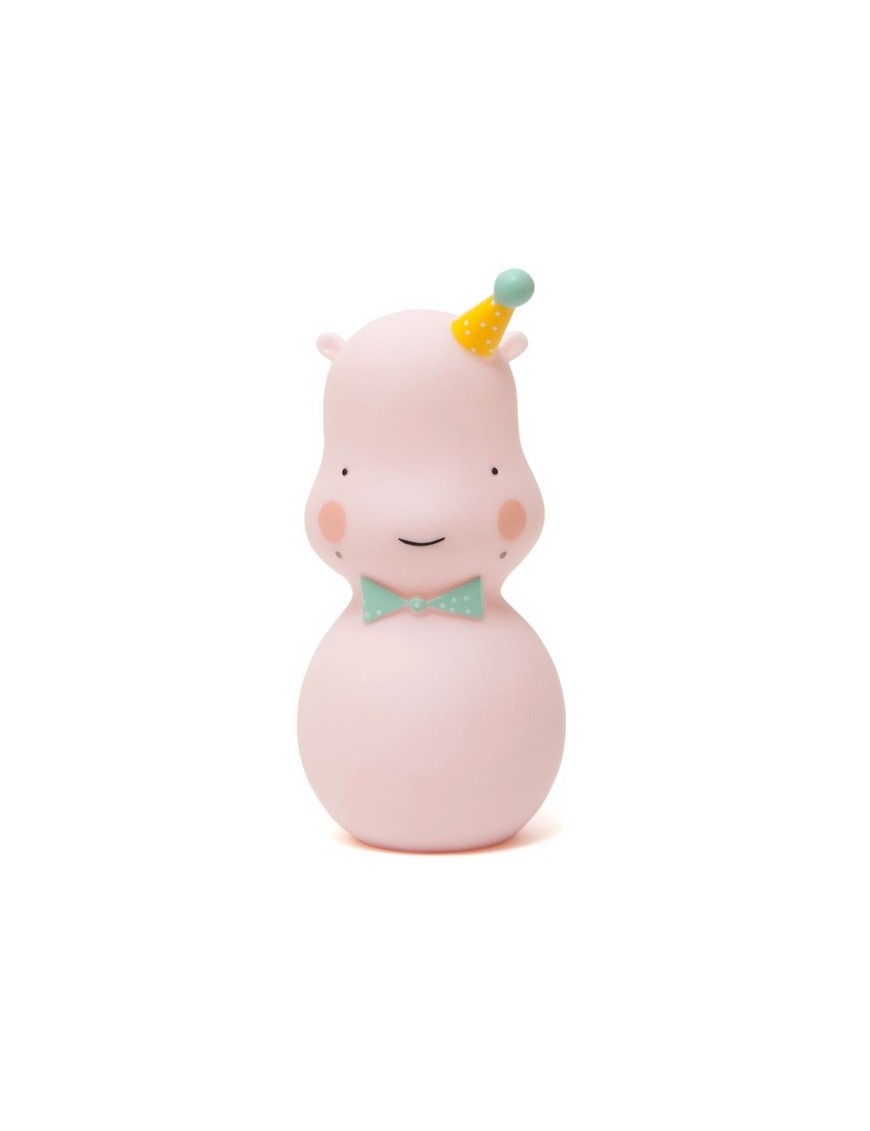 Pink hippo baby night light – Eef Lillemor design