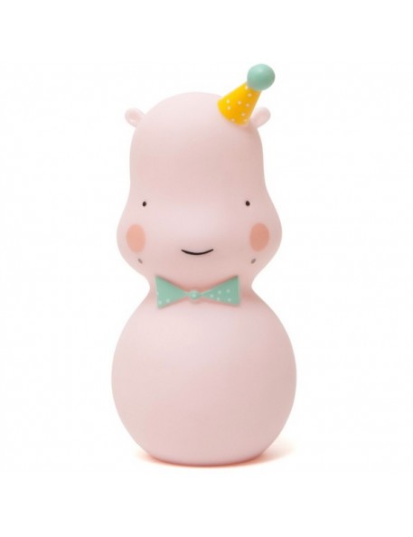 eef lillemor hippo night light pink