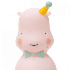 eef lillemor hippo night light pink