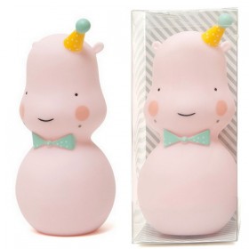 eef lillemor hippo night light pink