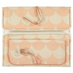 NOBODINOZ Travel Changing Pad with Pink Scales print